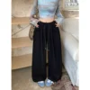 Women High Waist Wide Leg Sweatpants Free Size 40kg-60kg