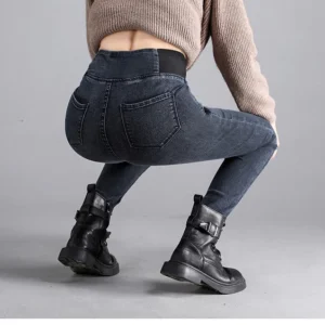 my-11134207-23030-bw16ohw0plov7e.webp Women High Waist Stretchable Skinny Jeans Free Size 40kg-55kg
