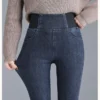 my-11134207-23030-r91366h0plov00.webp Women High Waist Stretchable Skinny Jeans Free Size 40kg-55kg