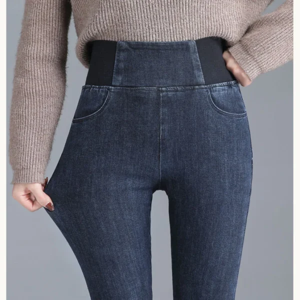 my-11134207-23030-r91366h0plov00.webp Women High Waist Stretchable Skinny Jeans Free Size 40kg-55kg