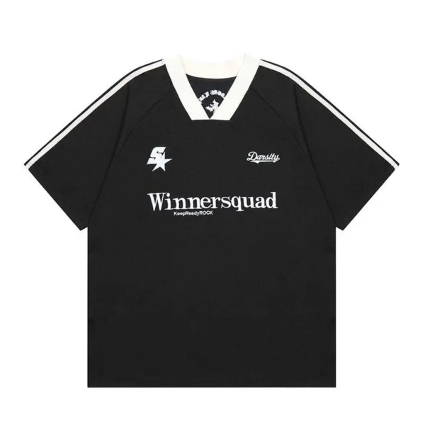 Women Vintage Embroidery Polo Shirt Free Size 40kg-65kg