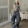 my-11134207-7rasj-m9e74mt7t2at6b.webp Women Striped High Waist Sports Pants Free Size 40kg-60kg
