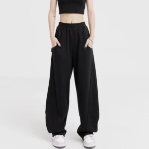 my-11134207-7rasm-m9h1r8zrd71h18.webp Women Elastic Waist Casual Sweatpants Free Size 40kg-60kg