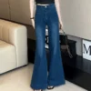 my-11134207-820l8-mhhbuwy86mm8e8.webp Women High Waist Bootcut Jeans Free Size 45kg-60kg