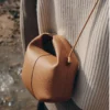Genuine Leather Bento Shoulder Bag