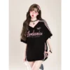 Unisex Oversized Loose Football Shirt Free Size 40kg-65kg