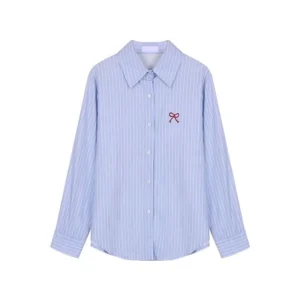 my-11134207-820lb-mg67hrvh6dqn79.webp Women Striped Long Sleeve Blouse Free Size 40kg-60kg