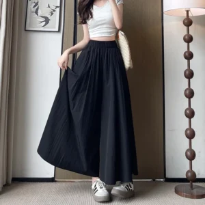 my-11134207-820lc-mg7le0ffyebzc3.webp Women High Waist Square Pants Free Size 40kg-60kg
