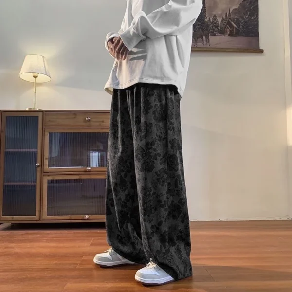 my-11134207-820lf-mlrdfkwv1ernbc.webp Women Corduroy Loose Baggy Pants Free Size 40kg-65kg
